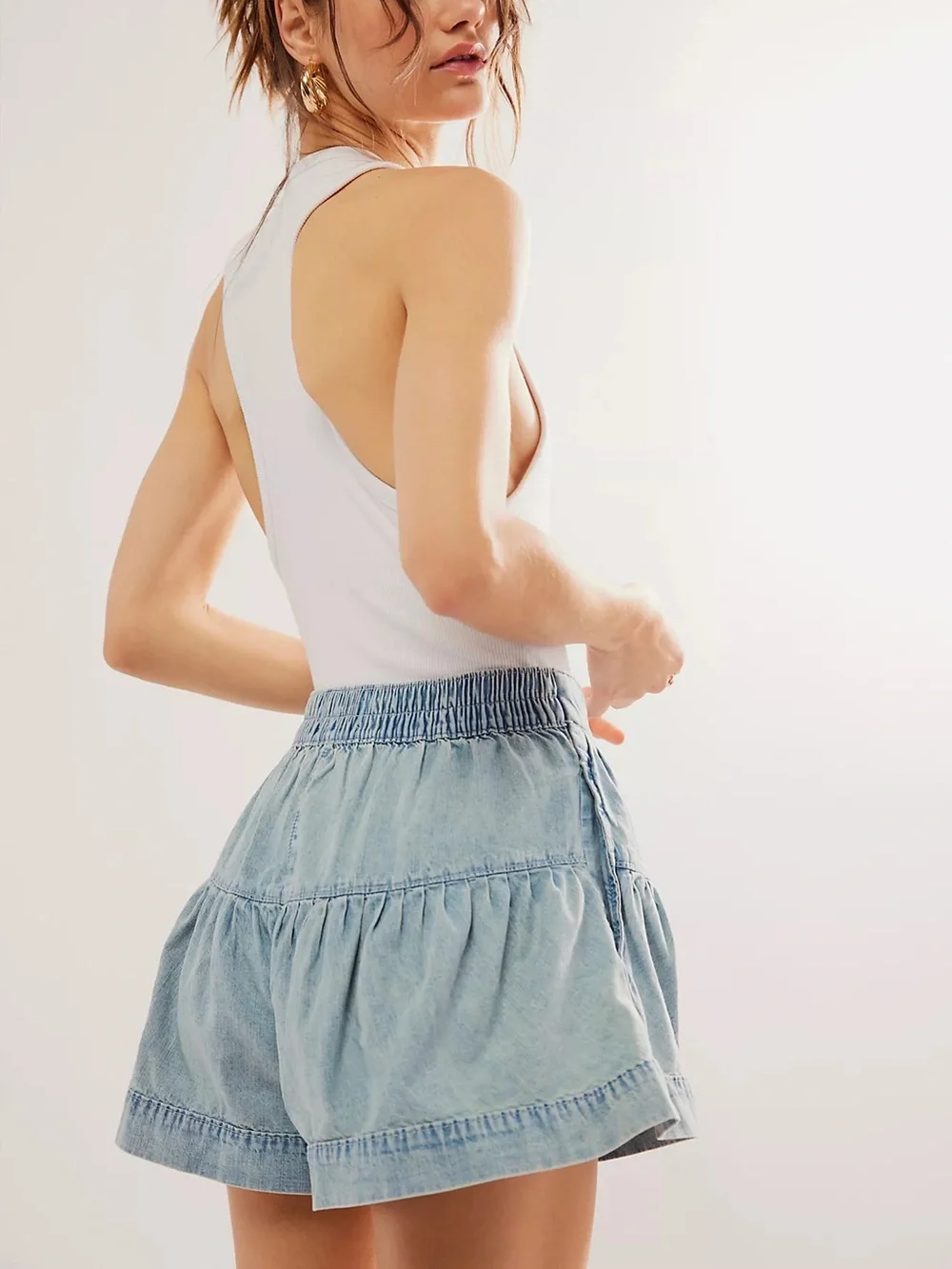Free People Fleur Denim Shorts
